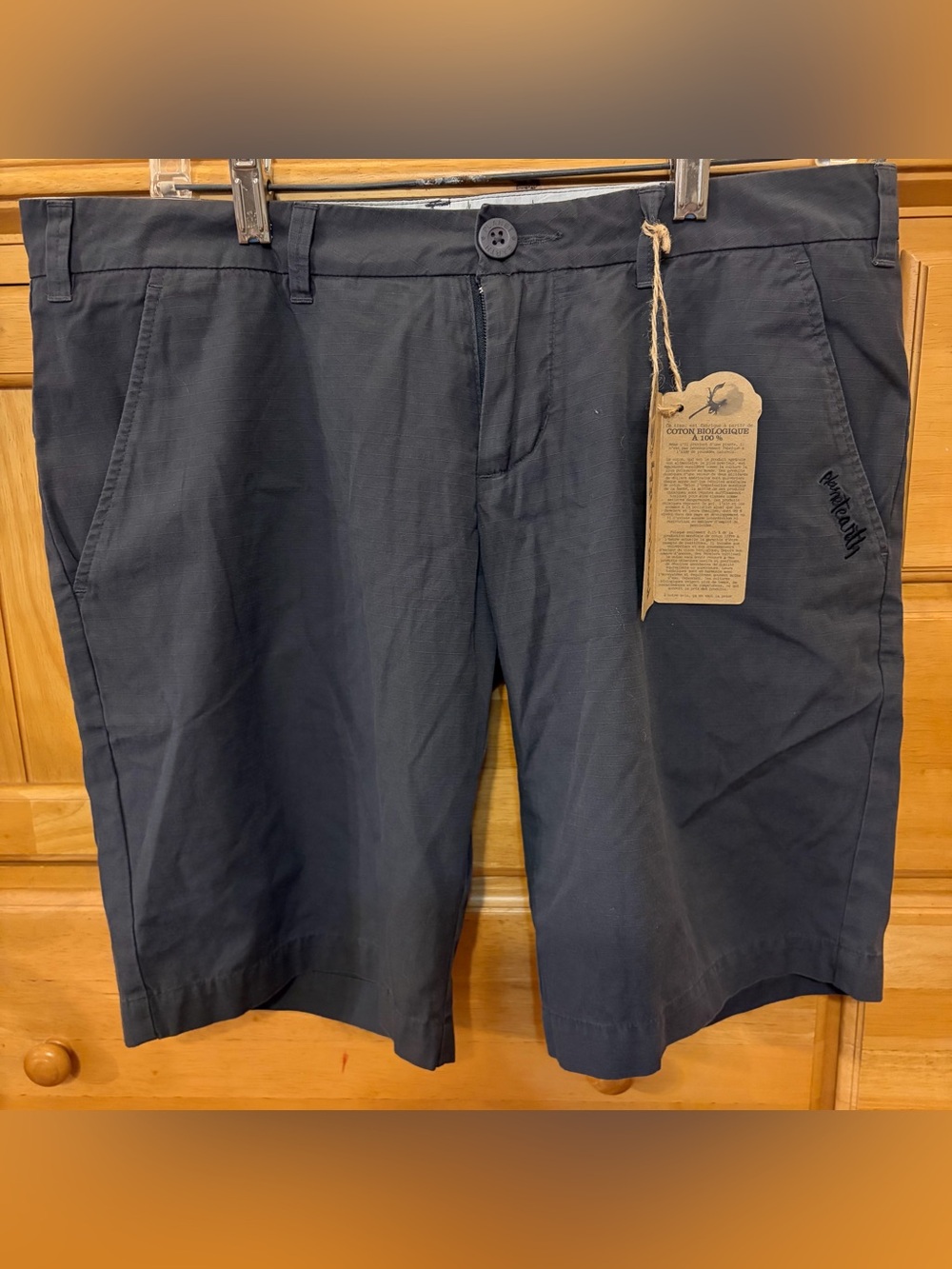 Planet Earth Women/Junior Chino-Style Organic Cotton Breathable Short Size 7 NWT